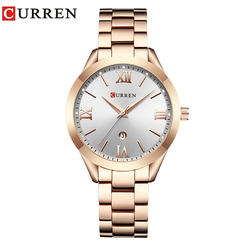 Curren Gouden Horloge Vrouwen Horloges Dames Creatieve Staal Vrouwen Armband Horloges Vrouwelijke Klok Relogio Feminino Montre Femme