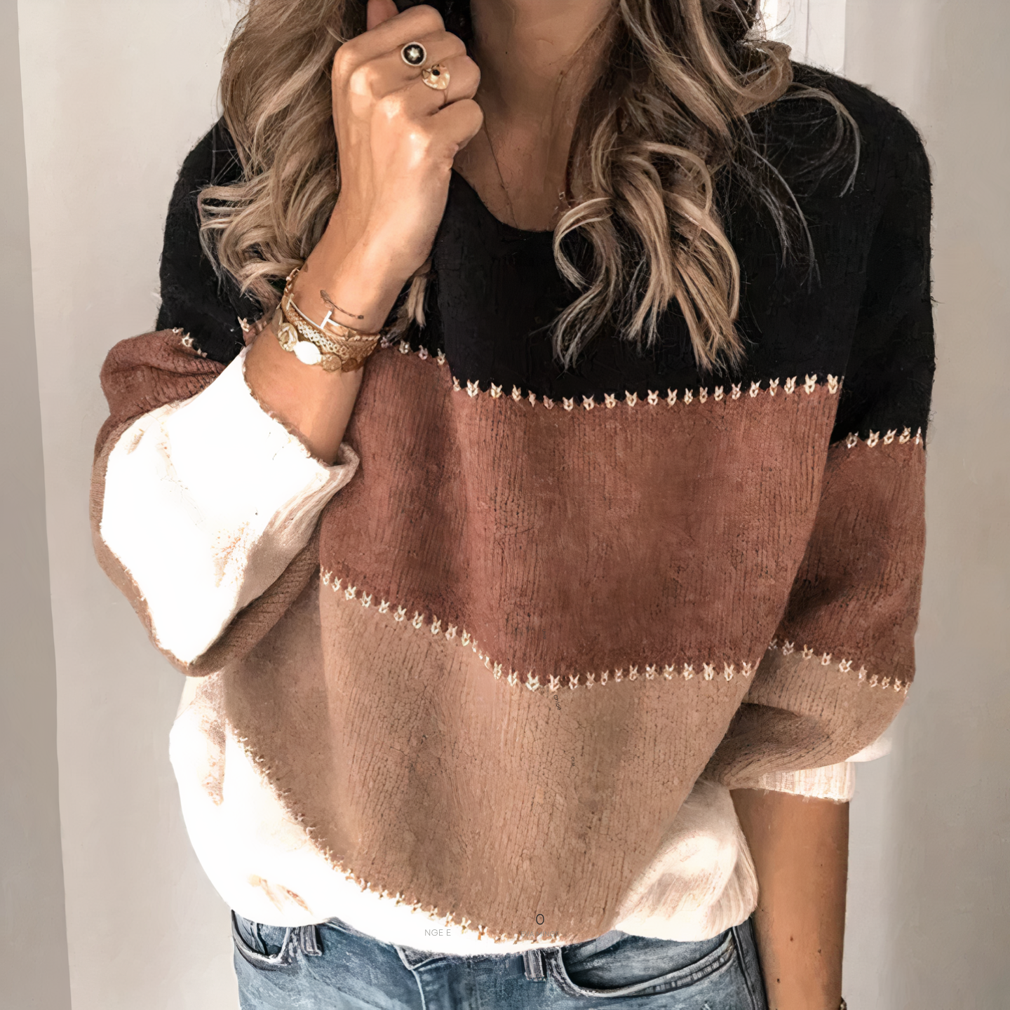 Gestreepte Wintertrui voor Vrouwen - Warm en Stijlvol voor de Winter