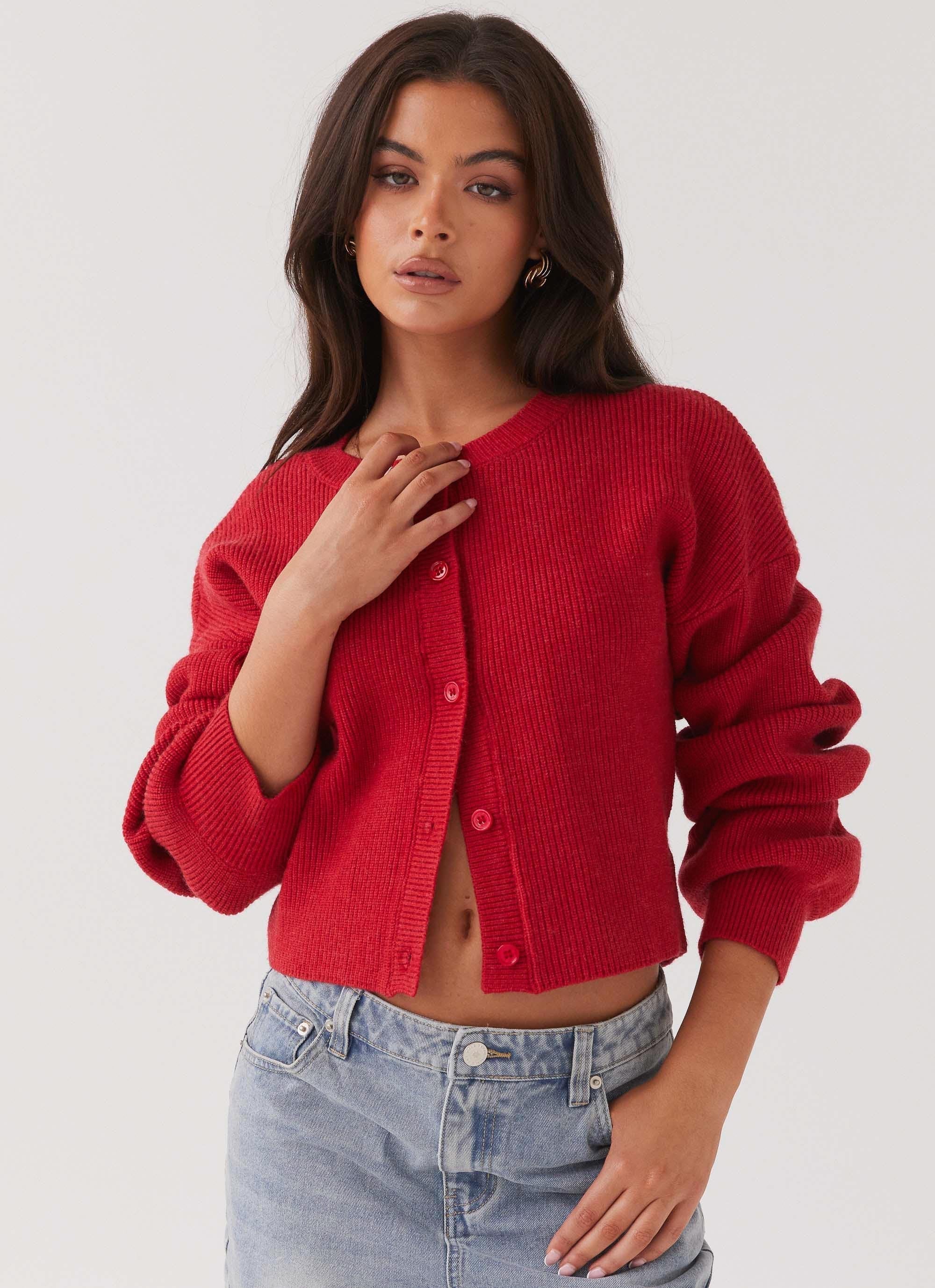 Essentiel Red Cardigan