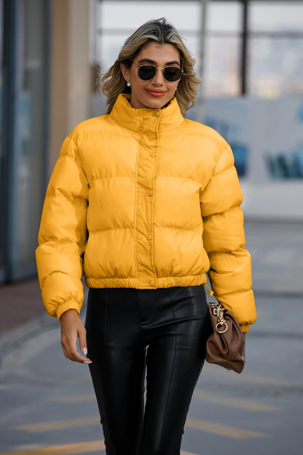 Airforce 2024 Herfst-En Winterjas Met Korte Lange Mouwen, Losse Casual Jas Met Hoge Hals 601