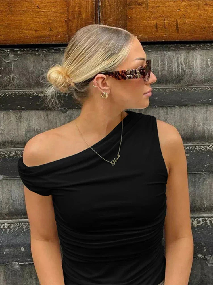 Getrokken Off The Shoulder Blouse Top