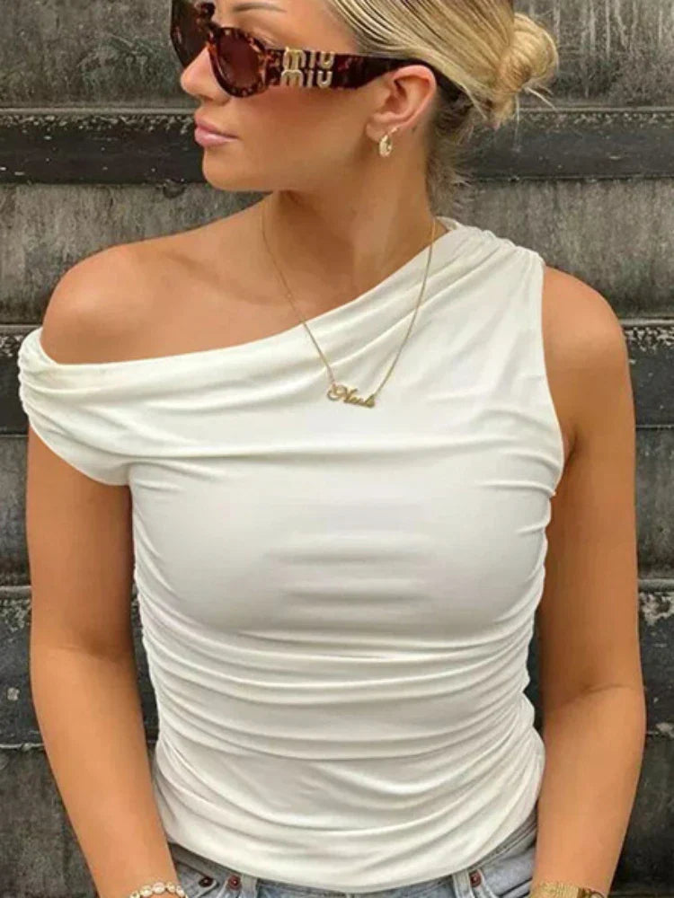 Getrokken Off The Shoulder Blouse Top