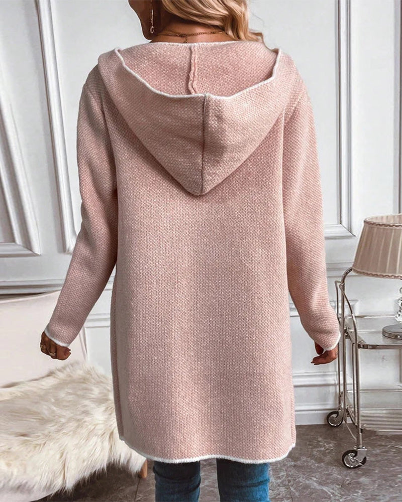 Roze Herfst Casual Vest voor Vrouwen – Warm en Modebewust