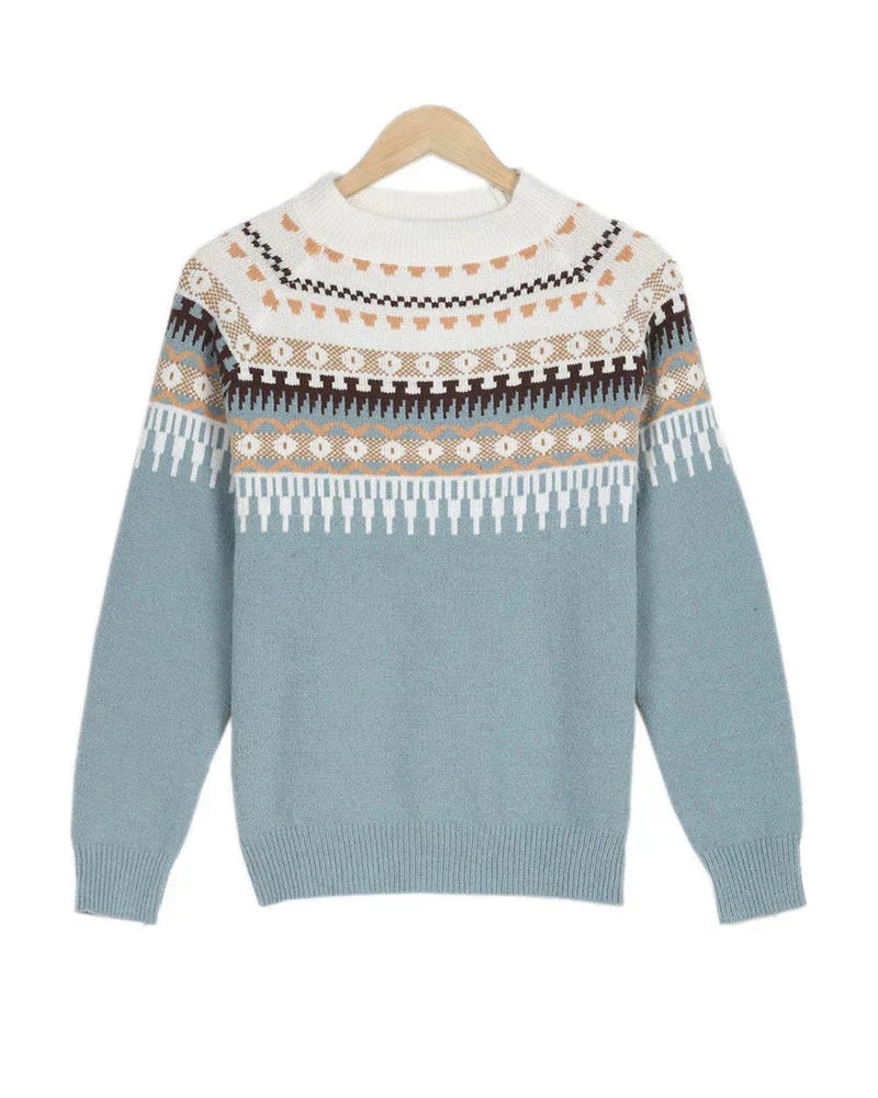 Lange Mouwen Bedrukte Trui - Comfortabel en Trendy voor de Winter