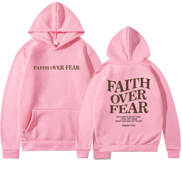 Faith Over Fear - Grote unisex hoodie