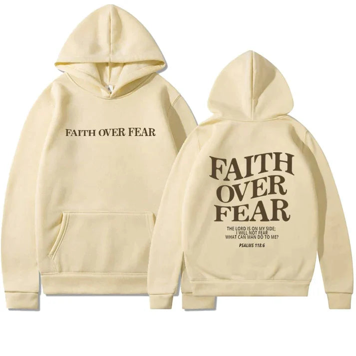 Faith Over Fear - Grote unisex hoodie