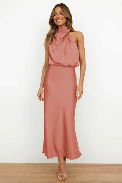 Raverya- Elegante Satijnen Cocktailjurk