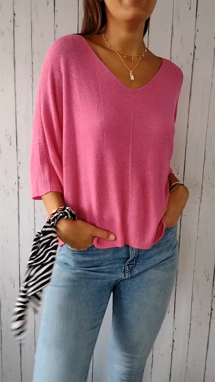 Retro Gebreide Herfsttrui - Comfortabel en Stijlvol