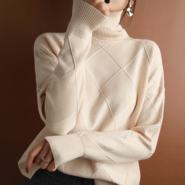 Pullover Trui met Rolkraag - Casual Chic en Veelzijdig