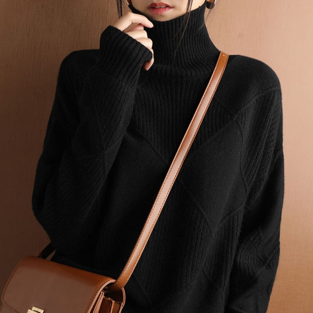 Pullover Trui met Rolkraag - Casual Chic en Veelzijdig